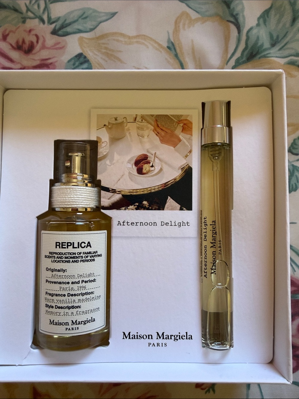 Maison Martin Margiela Afternoon Delight Set in Amber and Clear